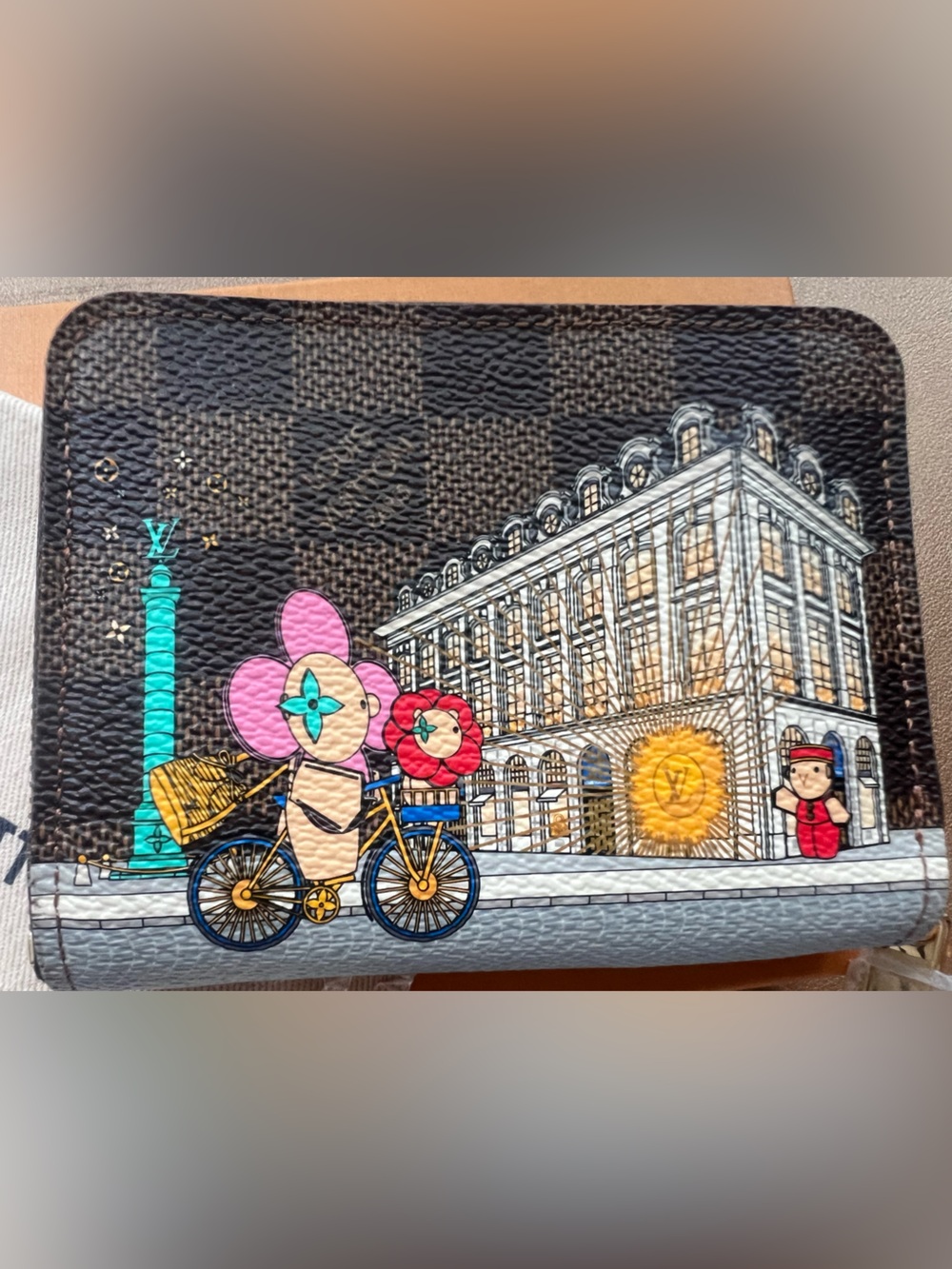 New LOUIS VUITTON Limited Vivienne Zippy Wallet, Pink-with box, dust bag, & COA